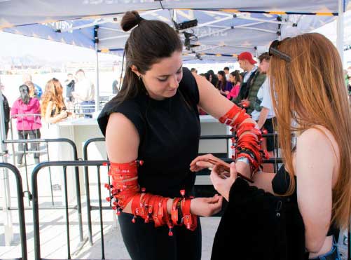 De prácticas en otro Festival.